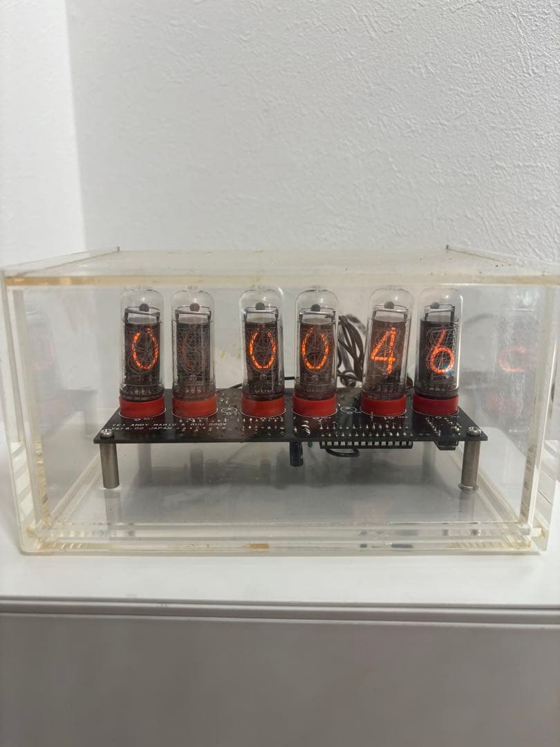 ニキシー管時計　訳あり