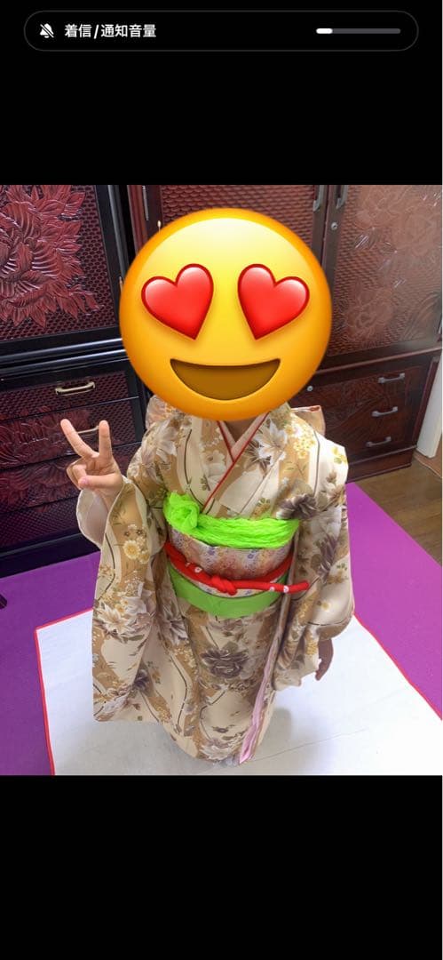 七五三 7歳　着物フルセット 花柄