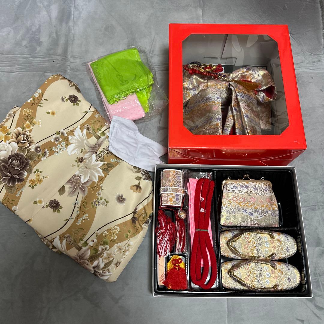 七五三 7歳　着物フルセット 花柄