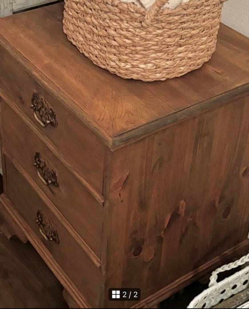 hana 木製クラシックチェスト 3段