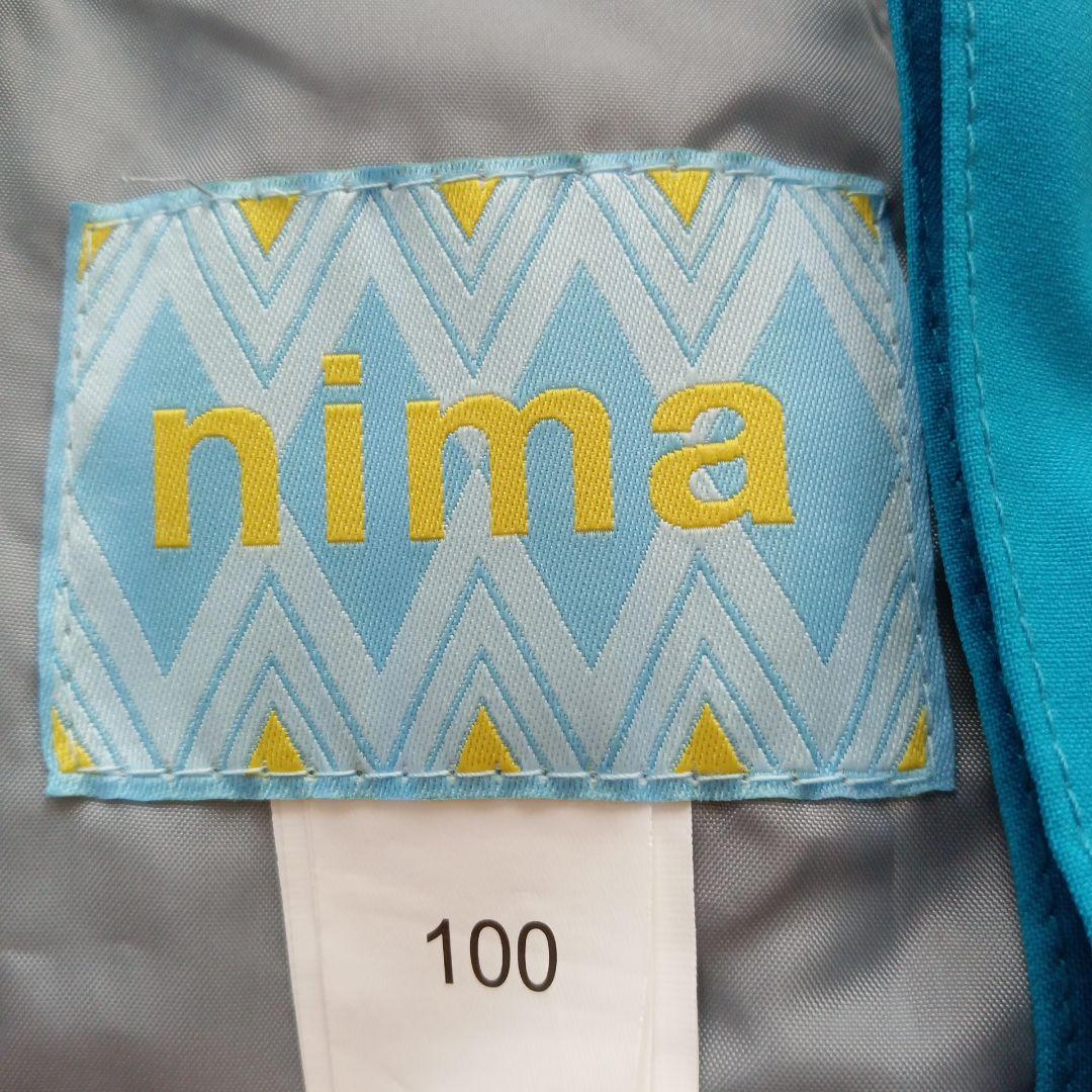 新品　未使用　nima 幾何学模様 ジャケット＆パンツ　スキーウエア　100㌢