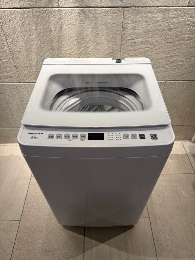 2025年製★美品　ハイセンス 全自動電気洗濯機 HW-G55NJ1