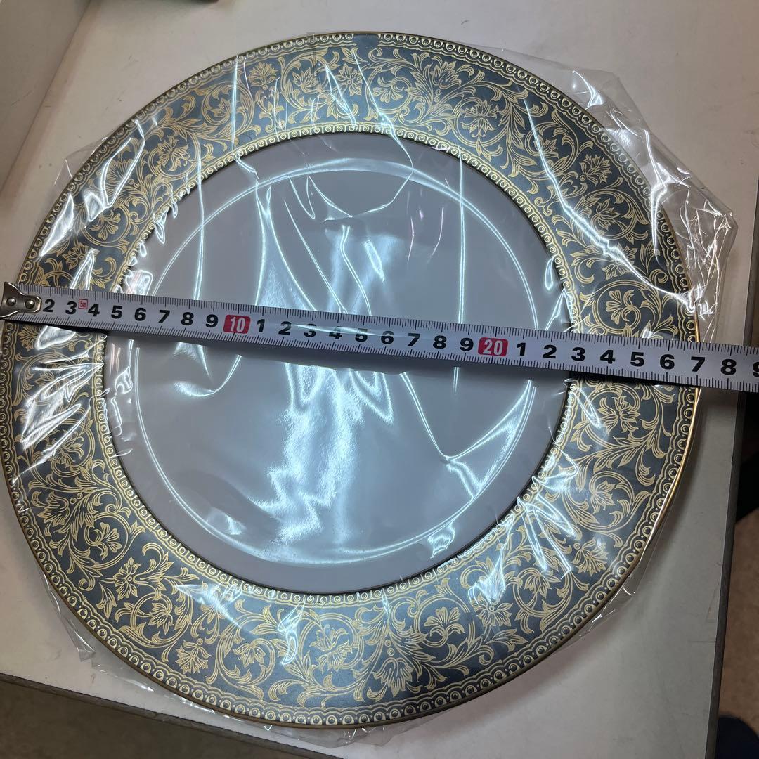 SANGO CHINA黒と金の装飾プレート 直径約28cm３枚セット