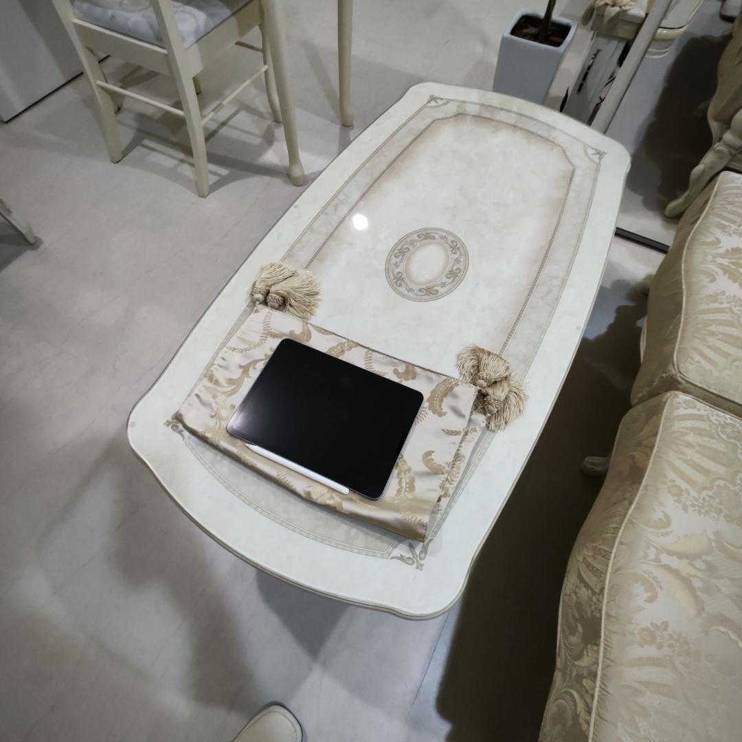 大阪市内配送無料 イタリア製 モレロ・ジャンパウロ 高級ローテーブル ロココ調