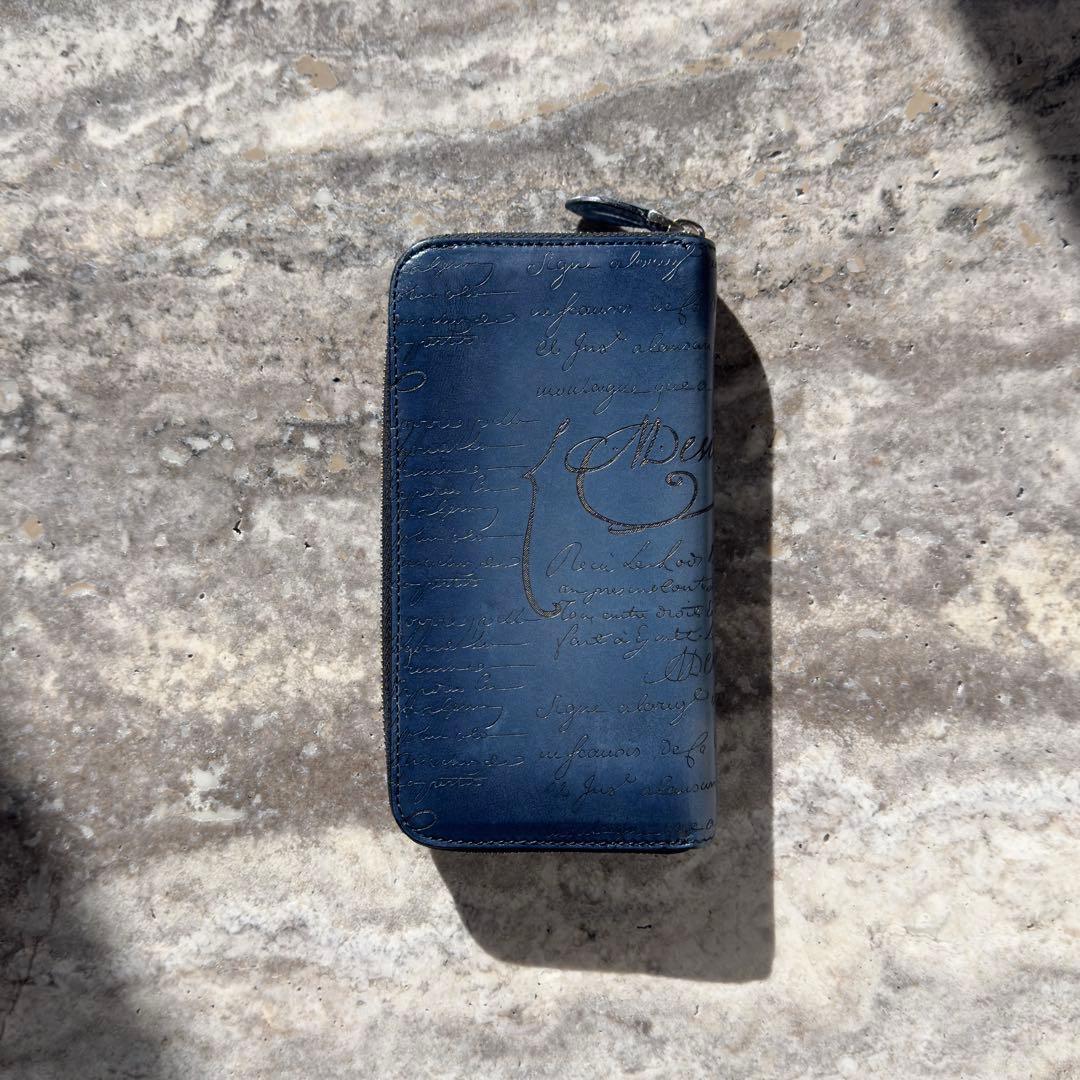 定価20.6万円 ベルルッティ イタウバ スクリットレザー長財布 アヴェイロ