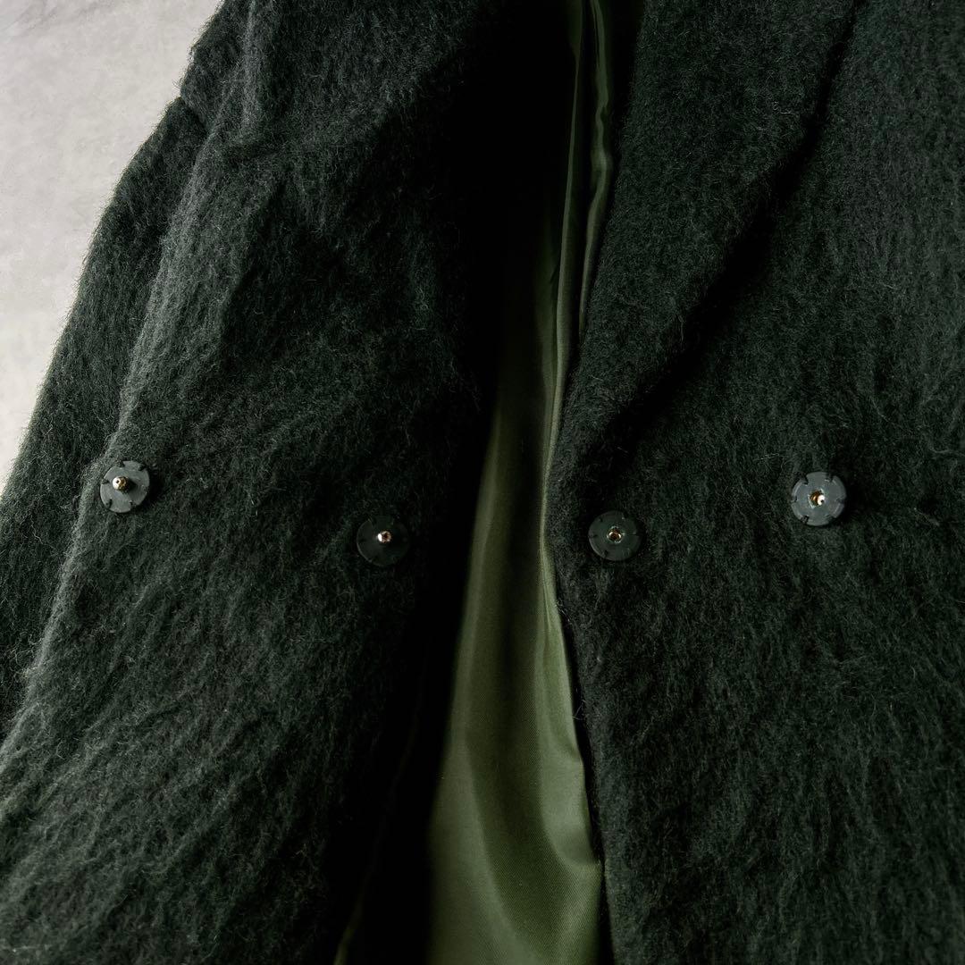 定価5.2万☆クラネ CLANE シャギー モヘヤ　ロングコート　グリーン