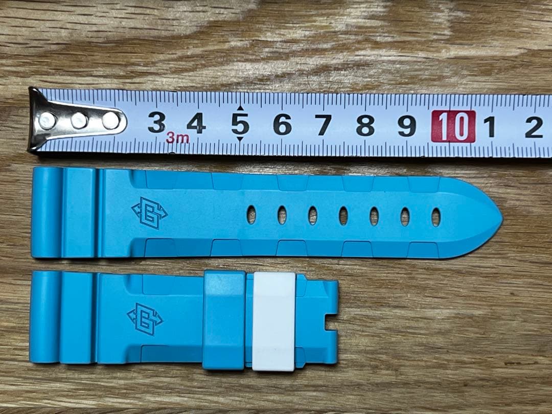 OFFICINE PANERAI 純正 ラバーベルト ブルー 22mm 美品