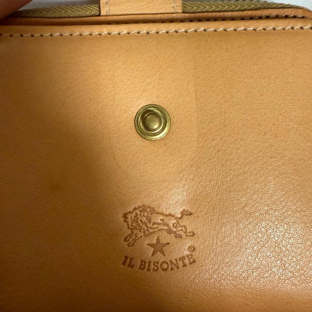 IL BISONTE 二つ折り財布 ベージュ
