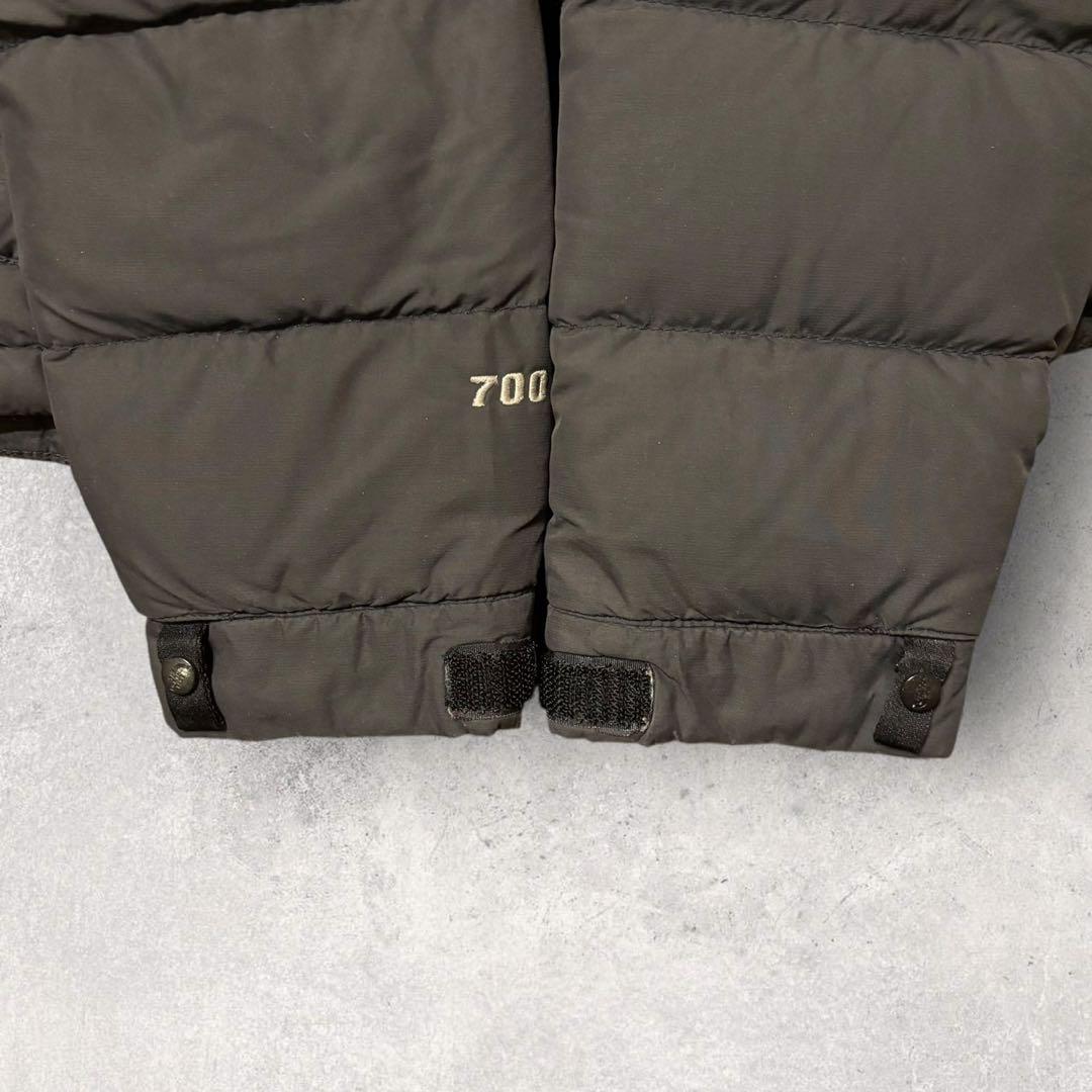 【ザ・ノースフェイス】ヌプシ　ダウンジャケット　700 黒　S 刺繍ロゴ h