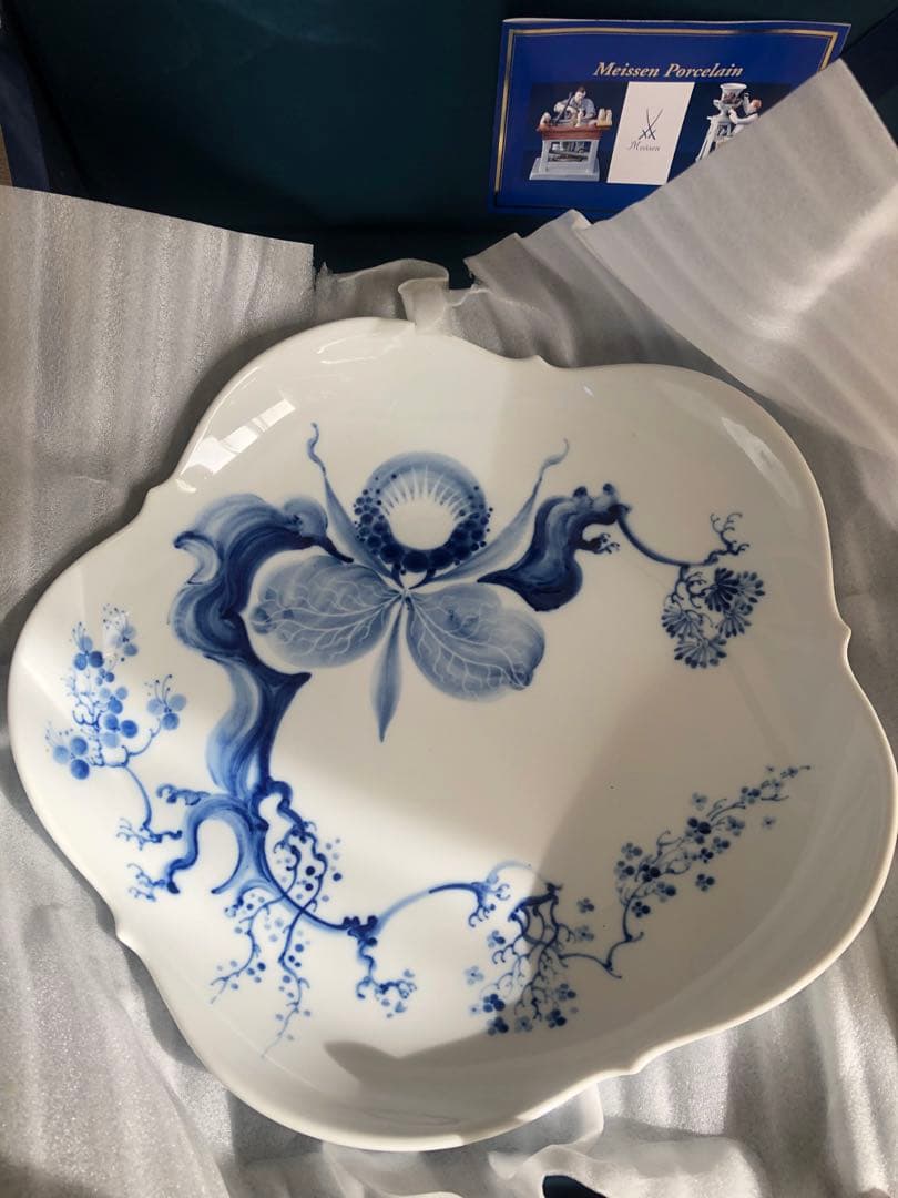 マイセンブルーオーキッド平皿