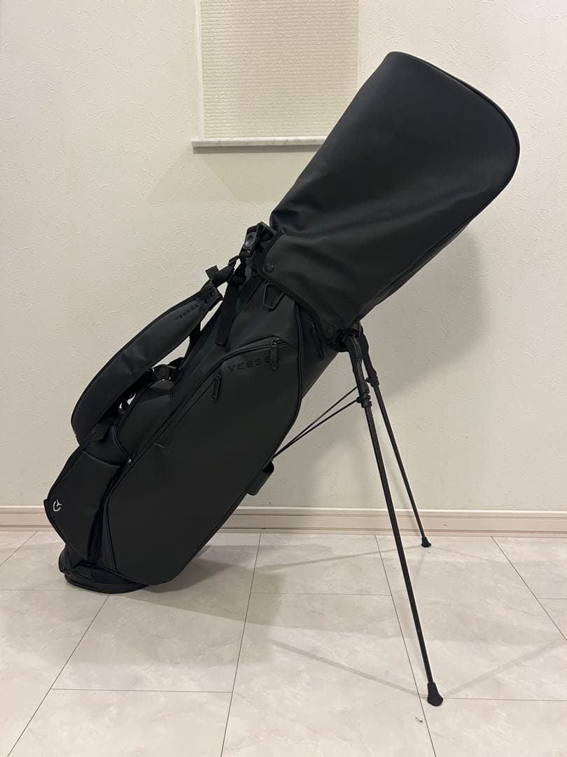 極美品　VESSEL ベゼル　スタンド　キャディバッグ　ブラック