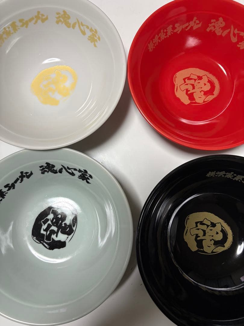 魂心家　どんぶり　4色4枚セット　丼