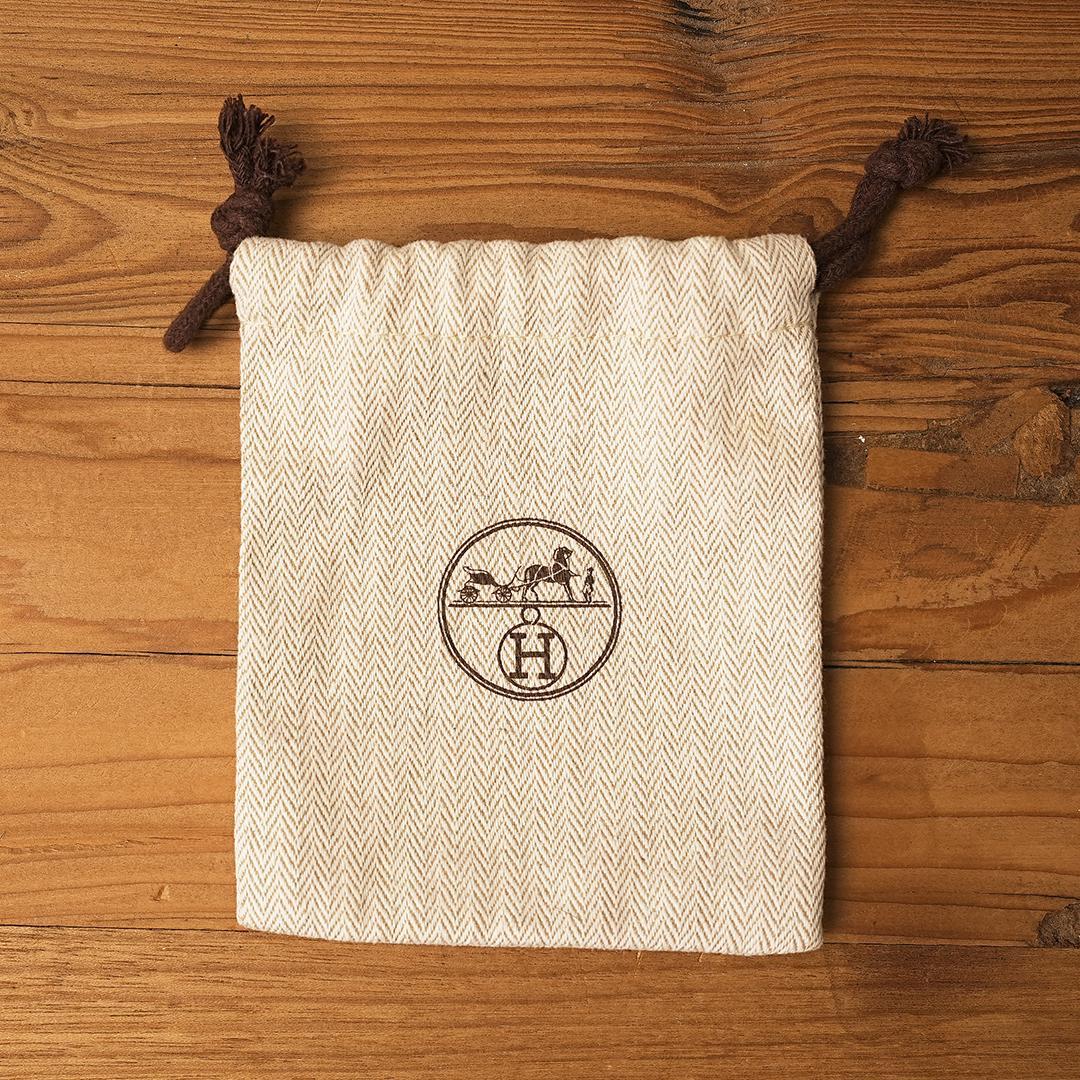 保存袋付き　HERMES　エルメス カルメン キーリング　ブルージーン