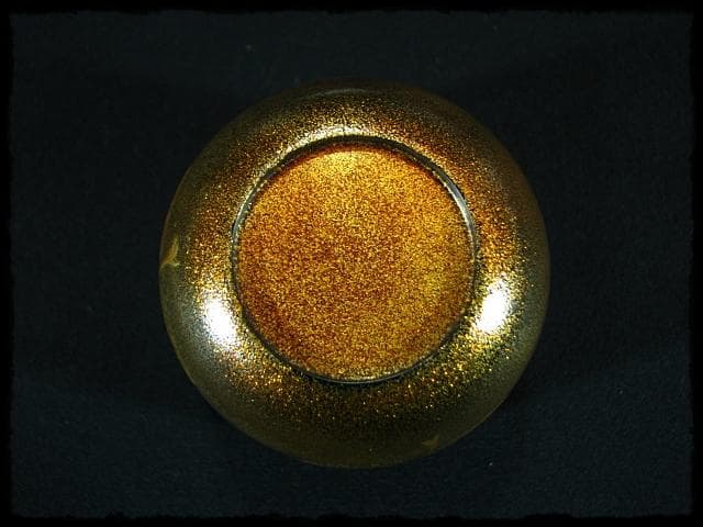 時代 金蒔絵 松鶴流水文 棗 内梨子地 茶道具 u50