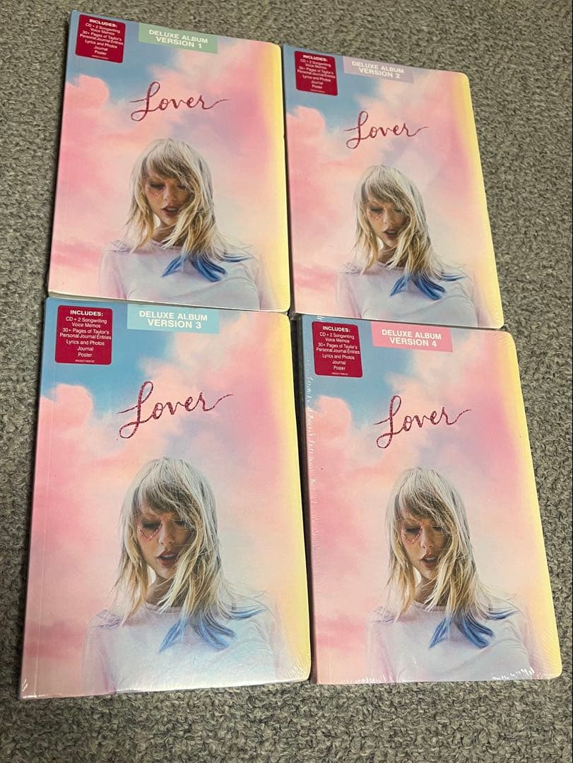 Taylor Swift Lover 数量限定盤Version1〜4 4点