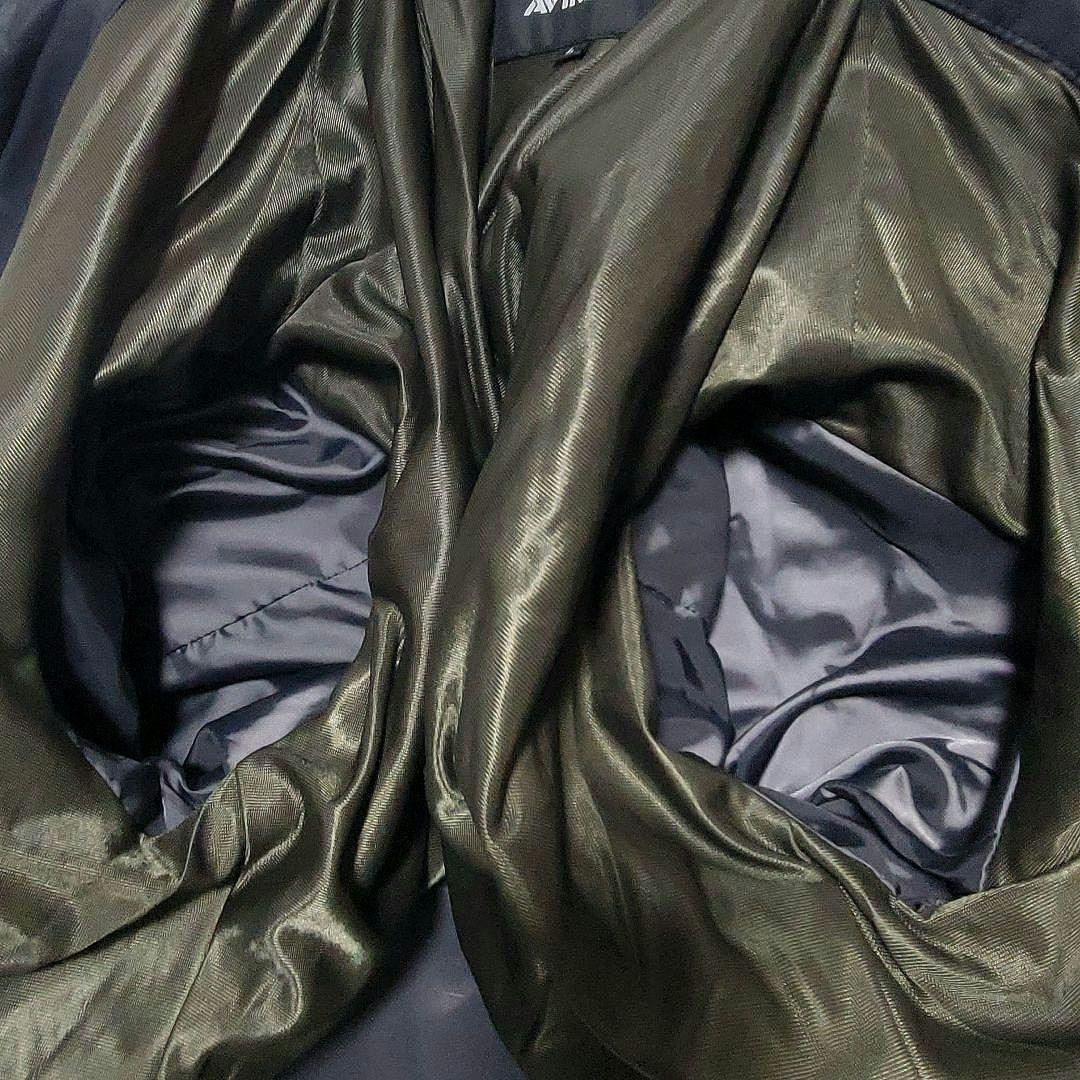 【極美品】AVIREX　アーミーメカニックジャケット レザージャケット 羊革 黒