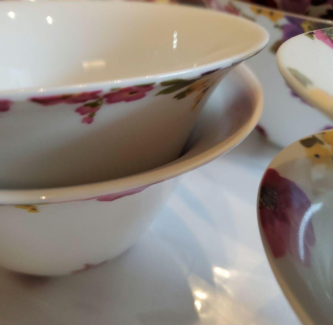 メルカリ便送料込♪Francfranc♪花柄陶器深皿フランフランフロナFLONA