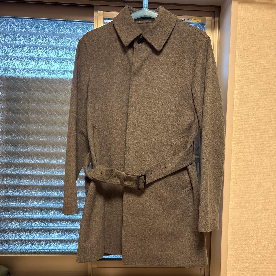 EDIFICE コートカシミア混ウールステントカラーコート