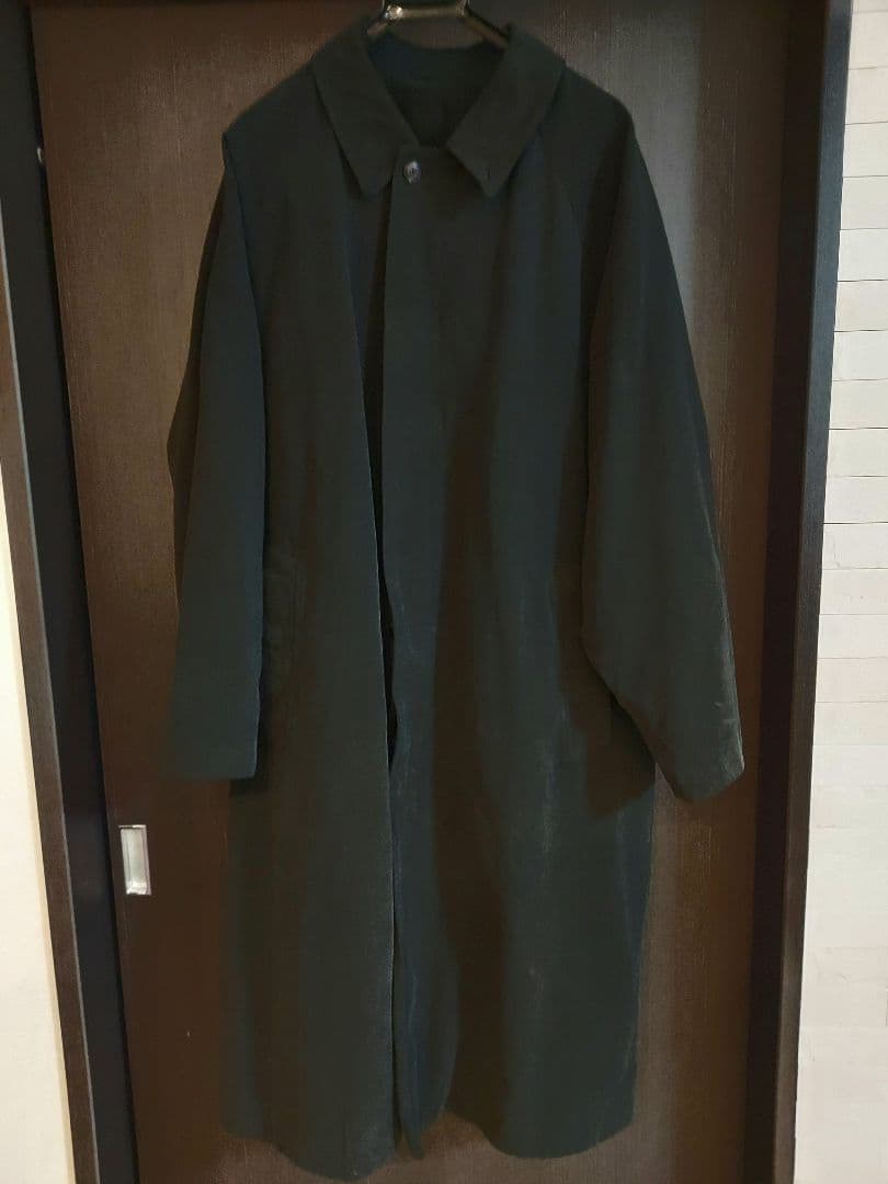 24AW COMOLI 製品染 バルカラーコート ブラック 3 コモリ