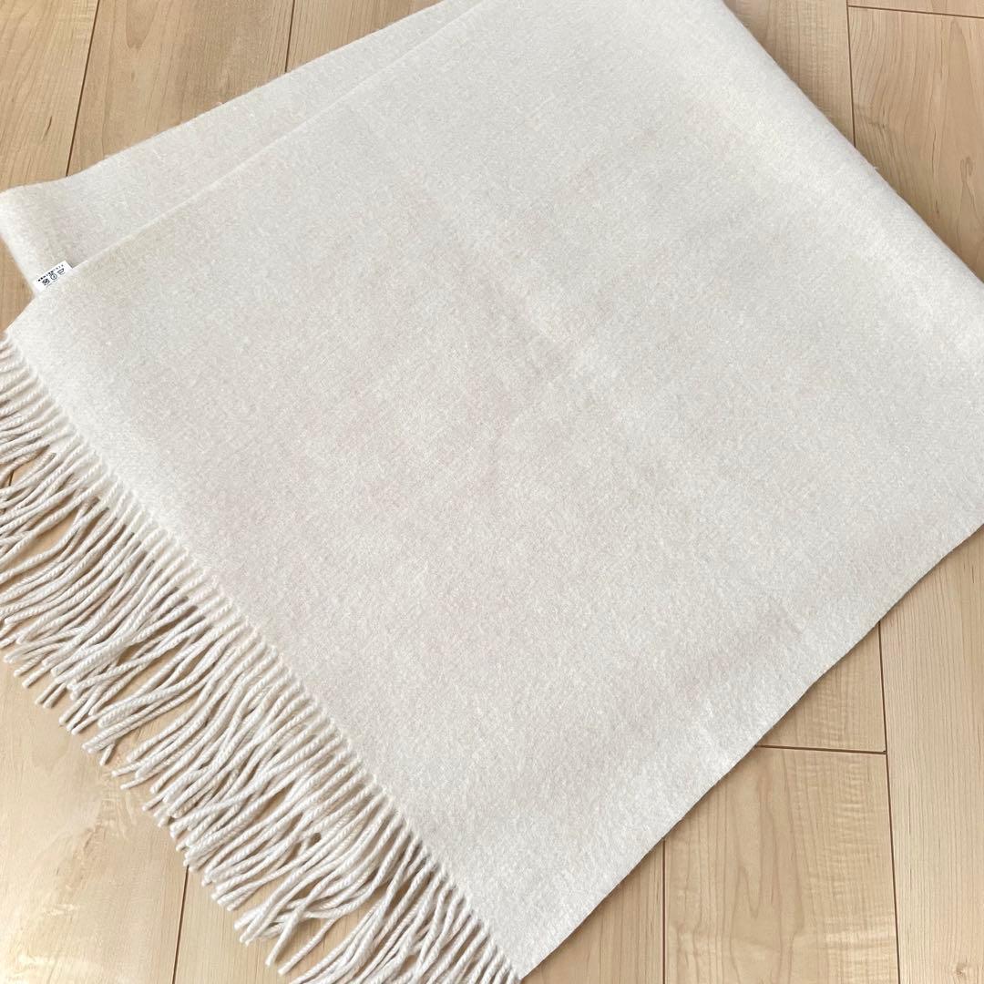 美品✨アソースメレ 大判ストール カシミヤ100% ライトベージュ