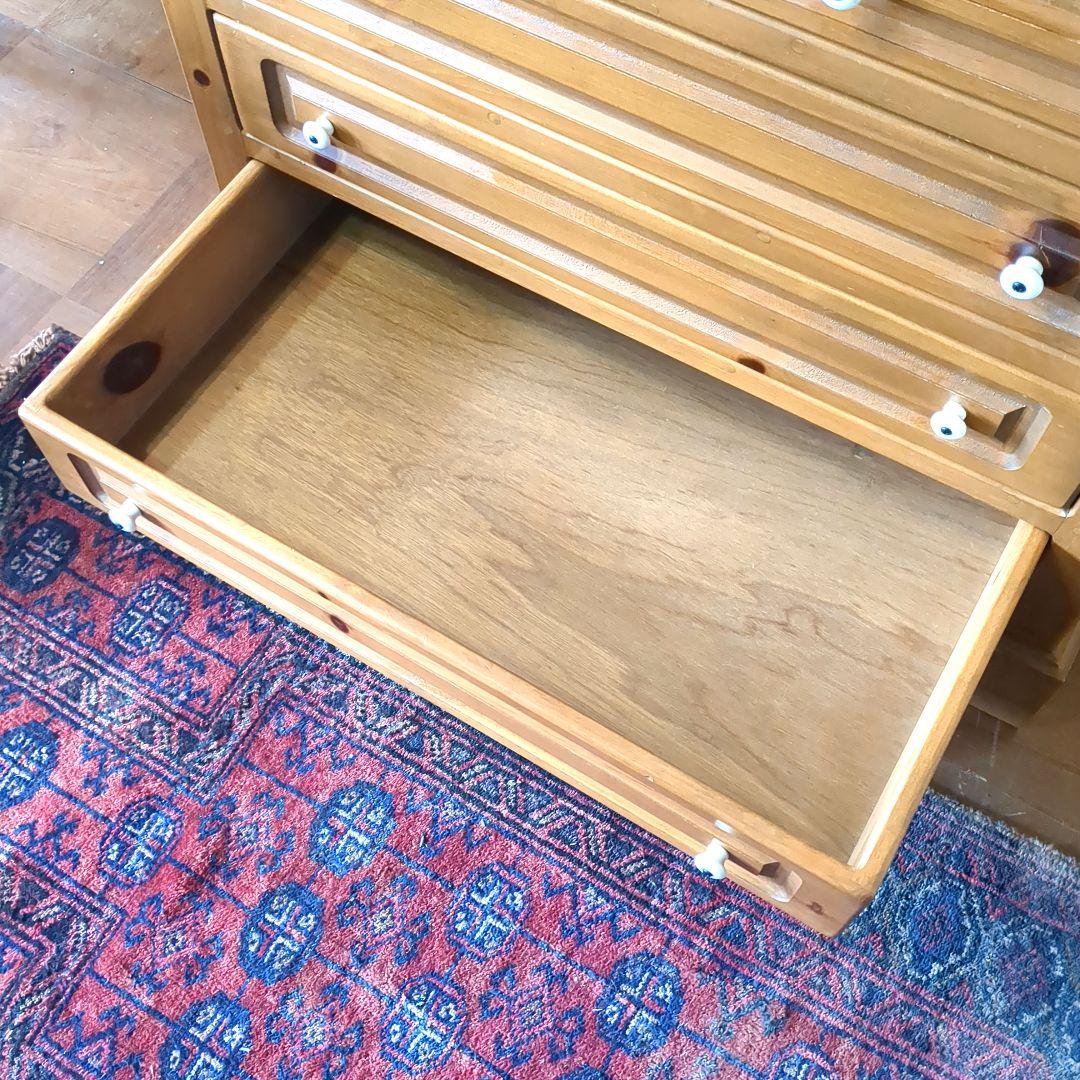 パイン材　4段チェスト　箪笥　カントリー