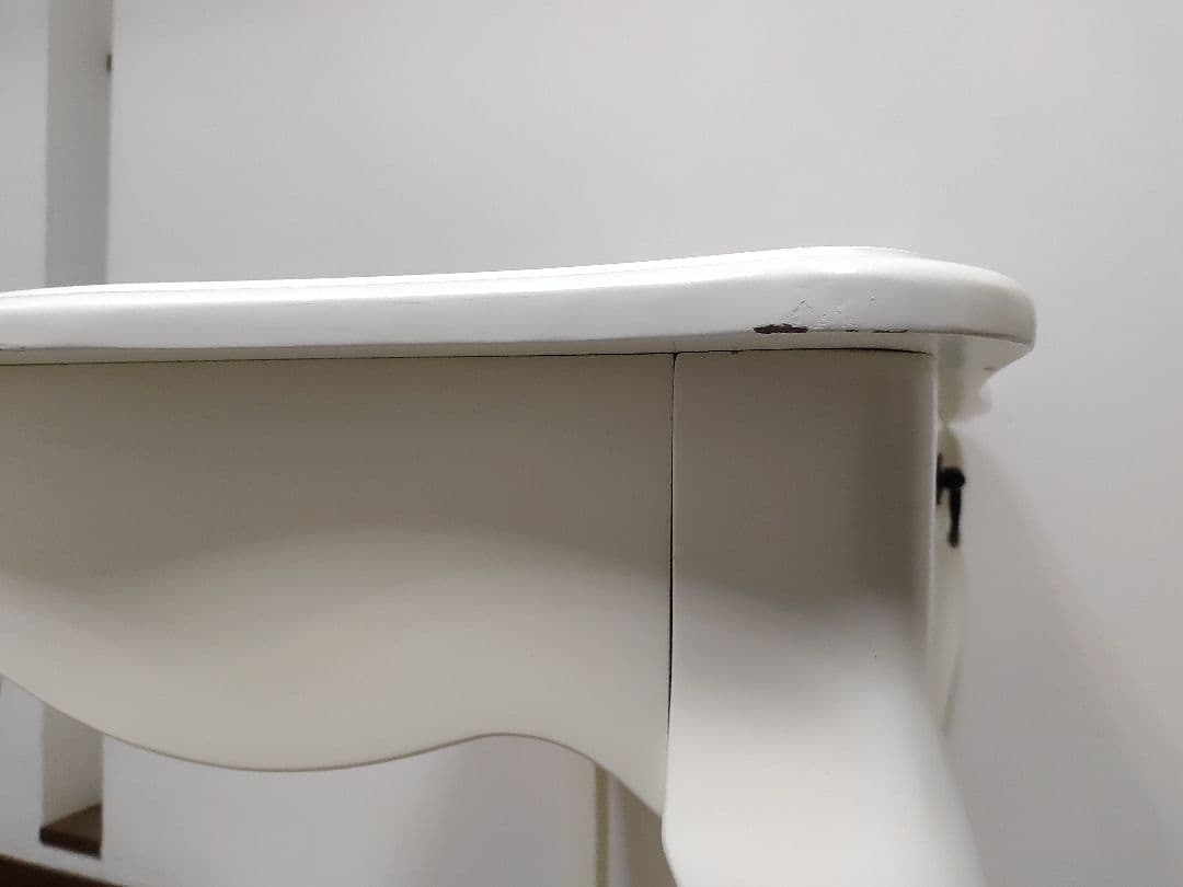 コンソールテーブル 猫脚デスク ドレッサー ホワイト