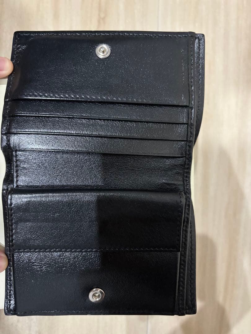 MARNI 二つ折り財布 ネイビー/ブラック