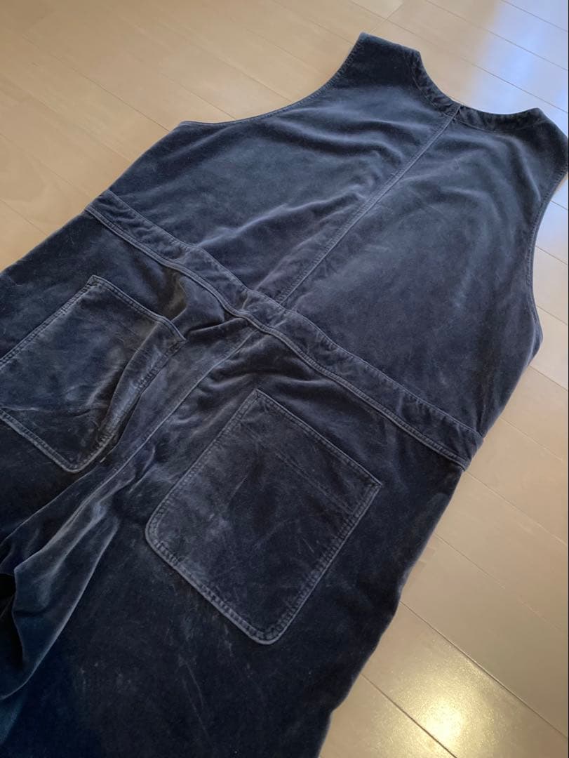 nestRobeネストローブ　コットンベルベットサロペット