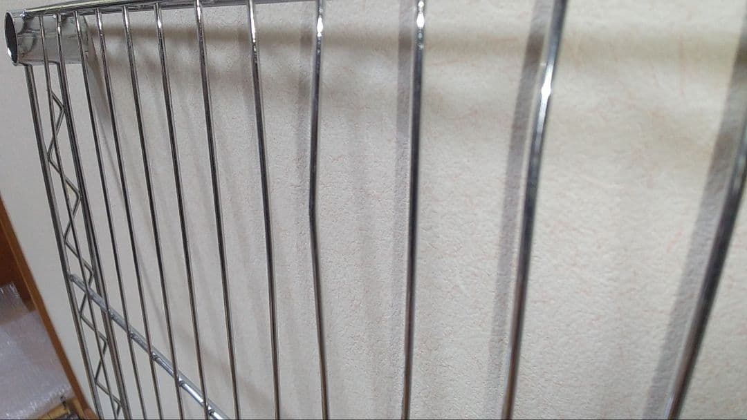 メタルラック　178✖90×46　4枚板 送料込み　　ハンガーポール　キャスター