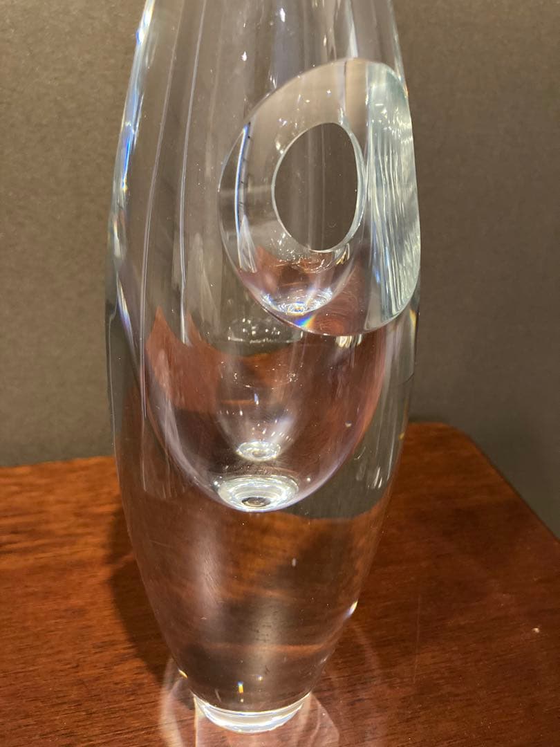 HOYA 美品　クリスタルガラス　箱入り　花器　花瓶　フラワー