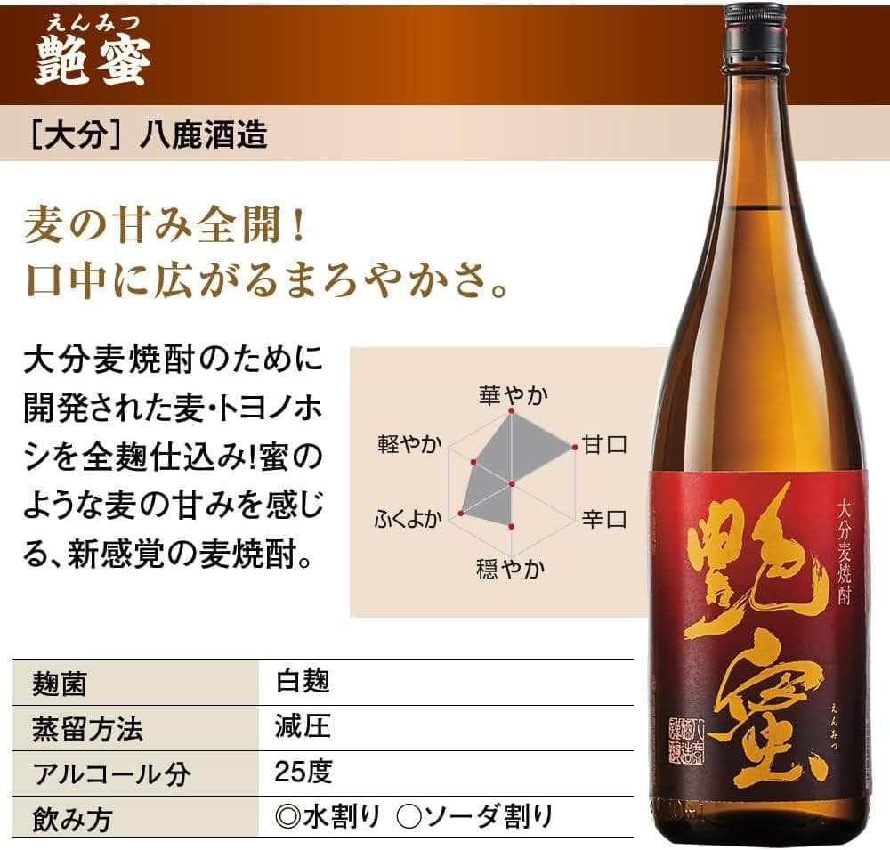 【新品・未開封】麦焼酎 一升瓶(1800ml)✕5本組 飲み比べセット［大分］