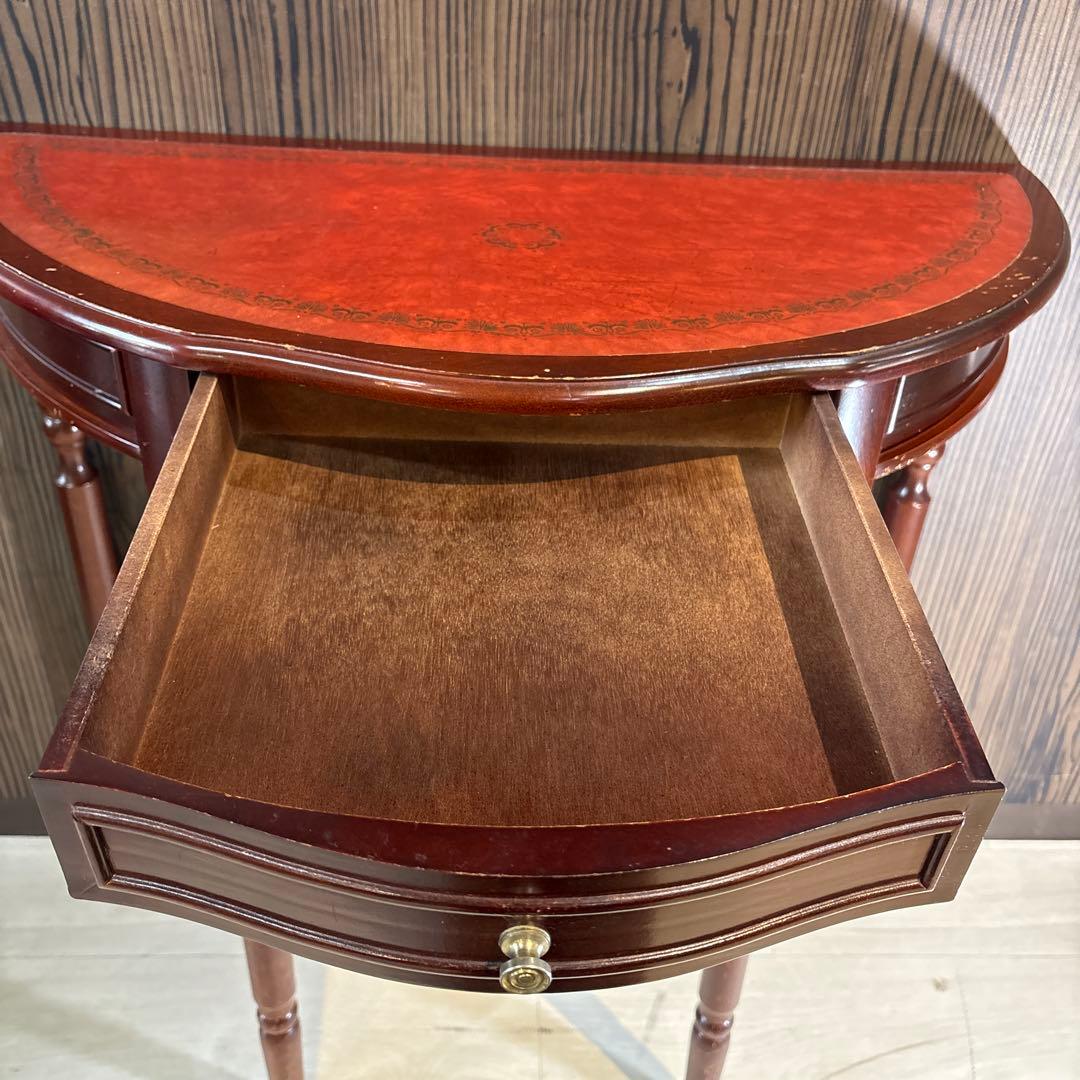 l*h様 希少　イギリス　英国　アンティーク　ハーフムーンテーブル　コンソールテ