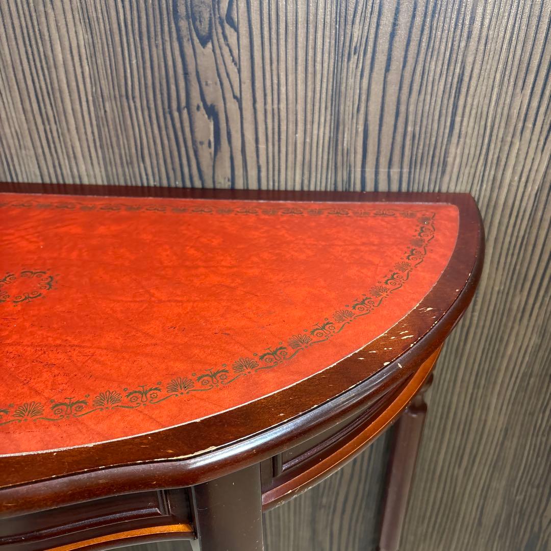 l*h様 希少　イギリス　英国　アンティーク　ハーフムーンテーブル　コンソールテ