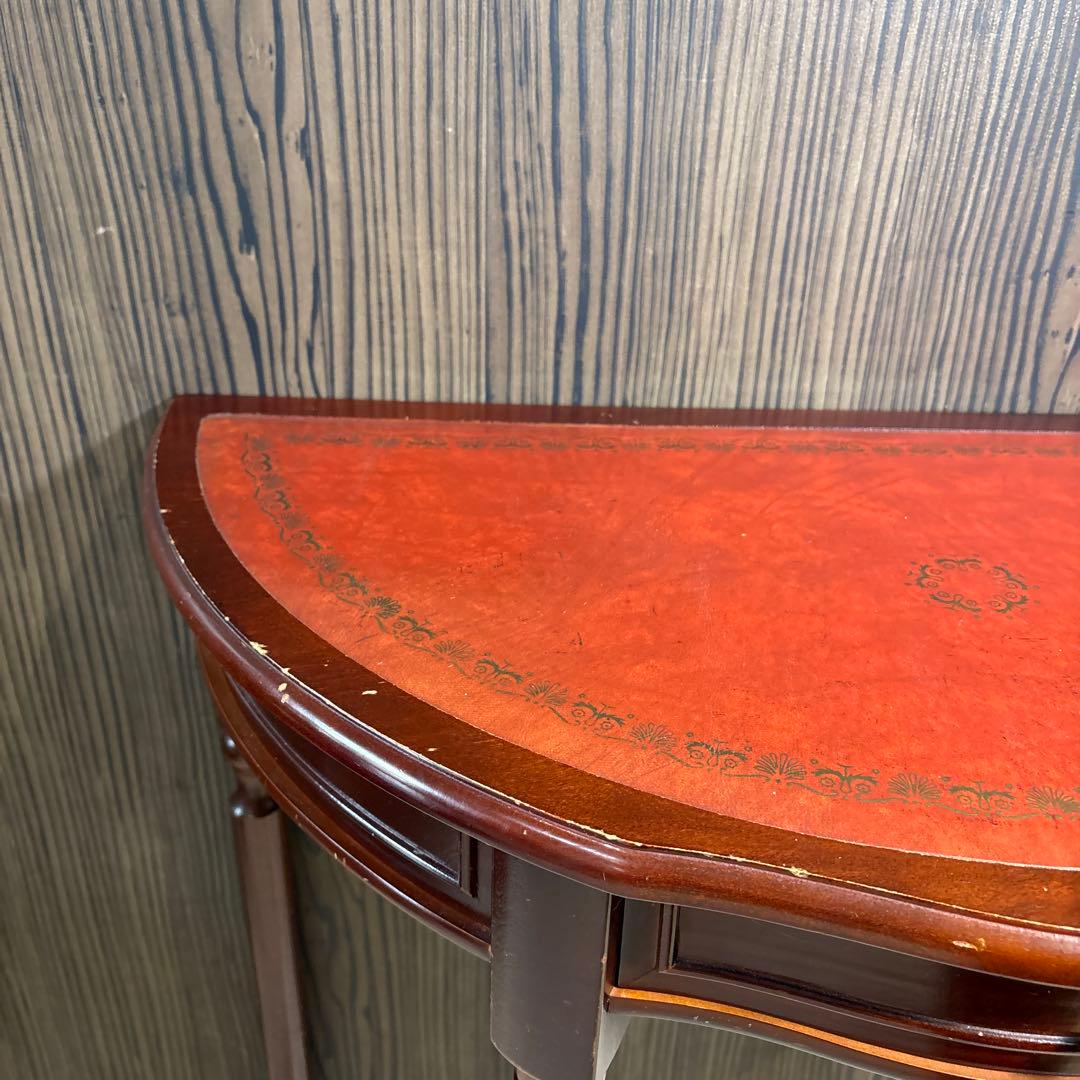 l*h様 希少　イギリス　英国　アンティーク　ハーフムーンテーブル　コンソールテ