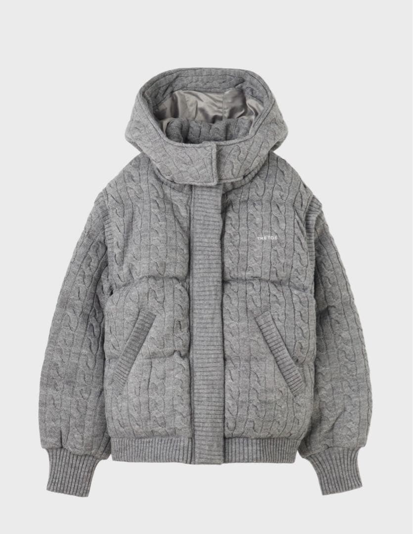ジャケット・アウター THE TOE/SHARD KNIT DOWN