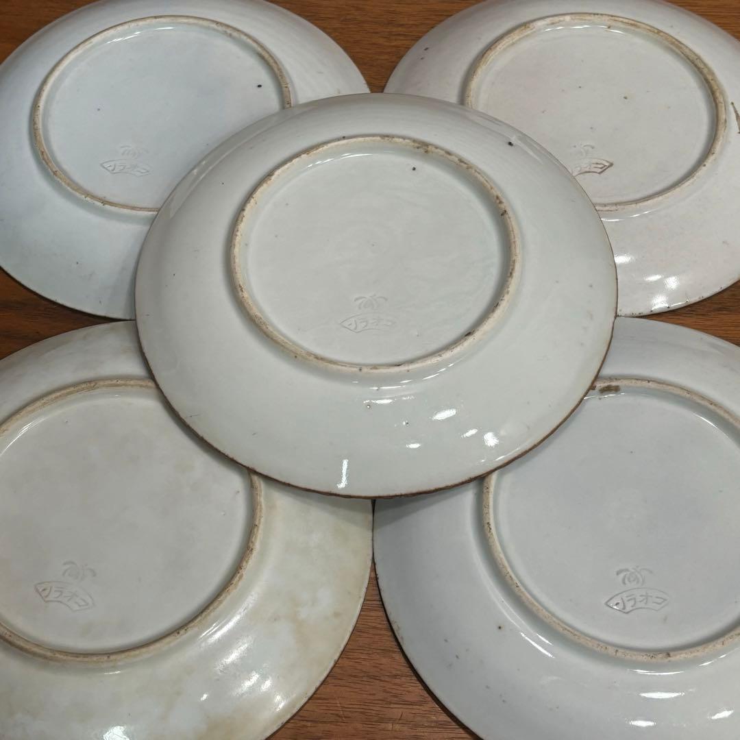 珍しい柄　印判皿