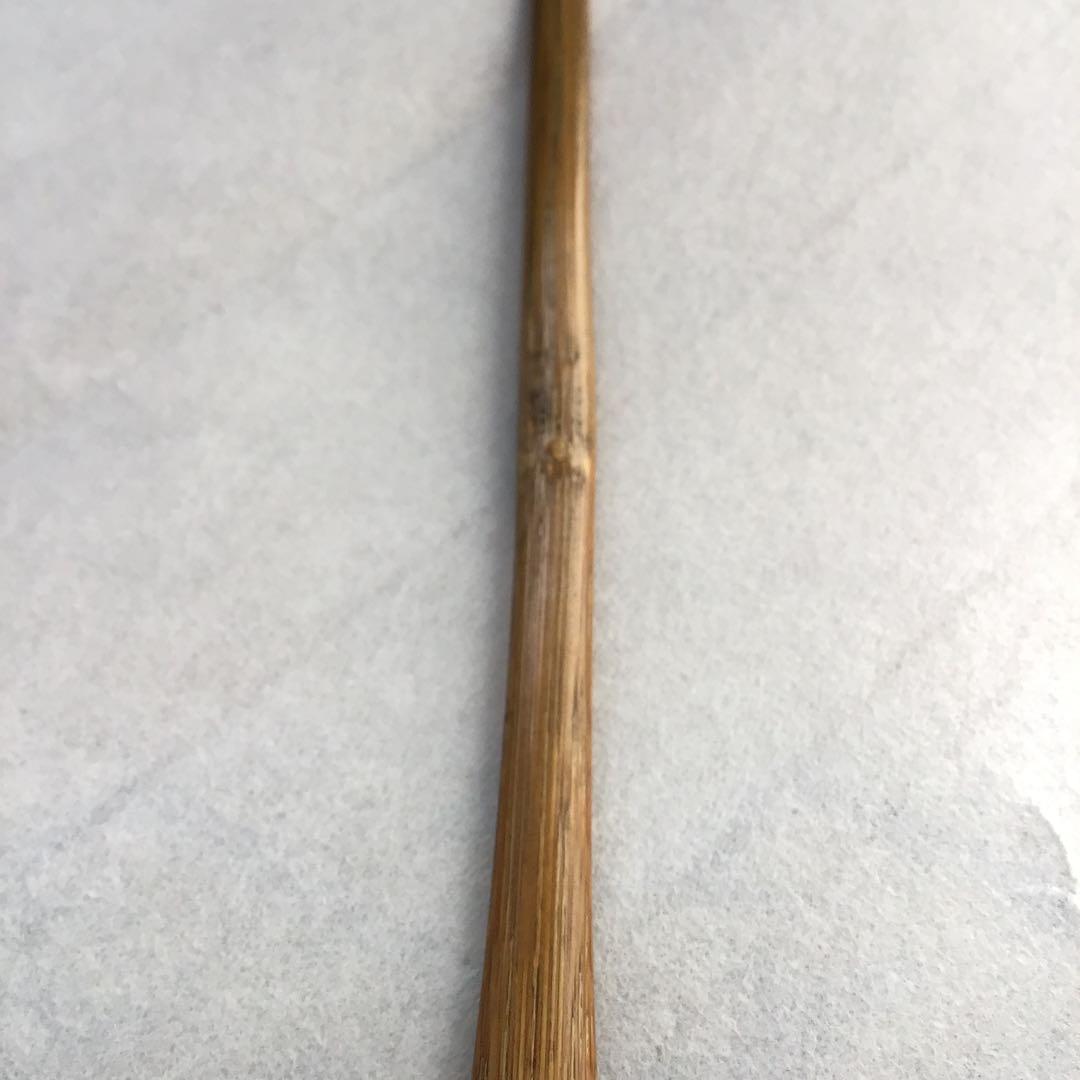 茶道具　茶杓　銘:日の出　松尾流2代　松尾宗五作　翫古斎書付　共筒共箱S89CS