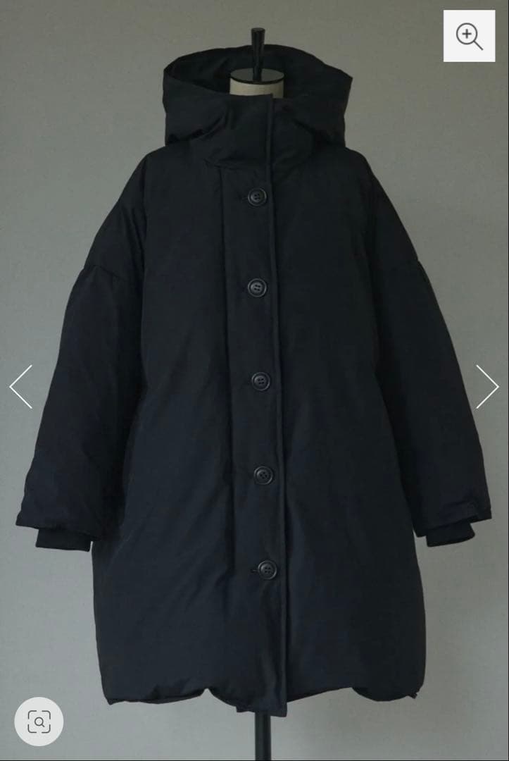 hood down coat BLACK BY MOUSSYブラックバイマウジー