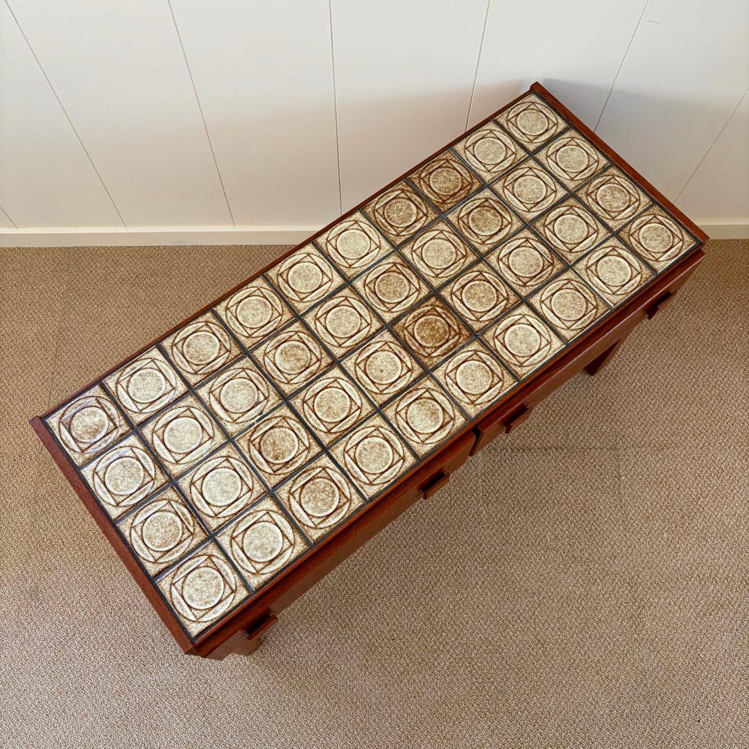 デンマーク　タイルトップ　ヴィンテージ　スモール　チェスト