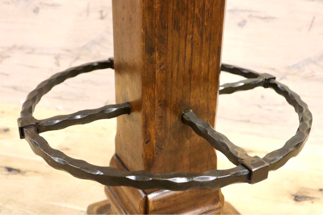 GMIK7M○スペイン製 カスティリアンスタイル バースツール ハイチェア カウ