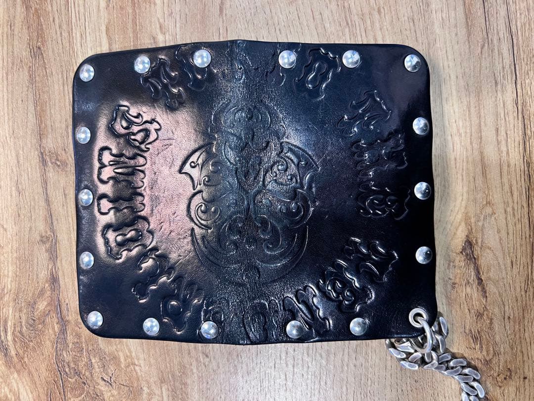 TENDERLOIN HOSANNA スタッズ付きレザー長財布