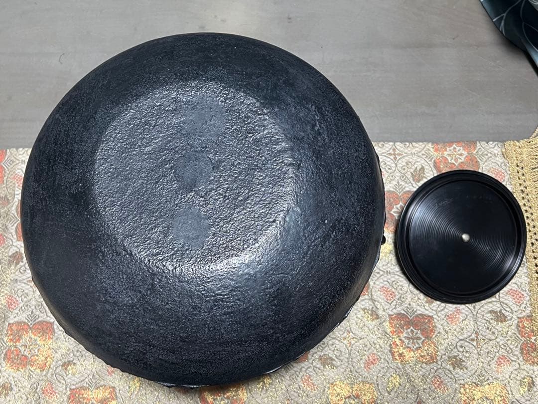 新品 尻張釜 唐松地紋 十二代和田美之助 茶釜