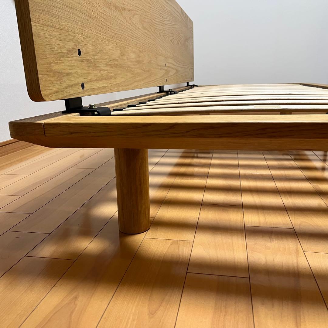 無印良品 ベッドフレーム・スモール 木製・背板付き