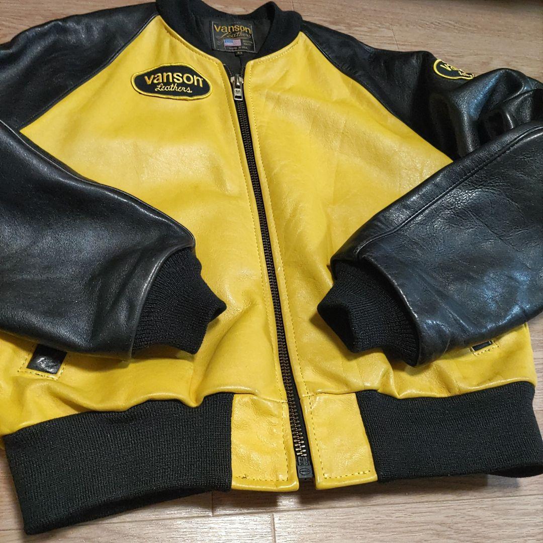 【40サイズ】Vanson TJV レザジャケット　スタジャン