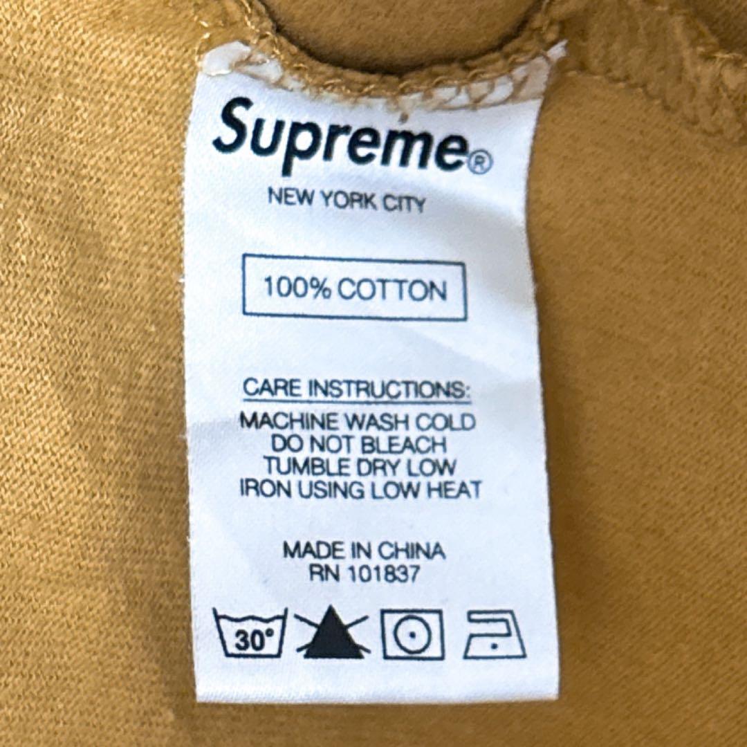 美品 supreme 20AW Tシャツ ロンT 長袖 刺繍ロゴ マルチカラー
