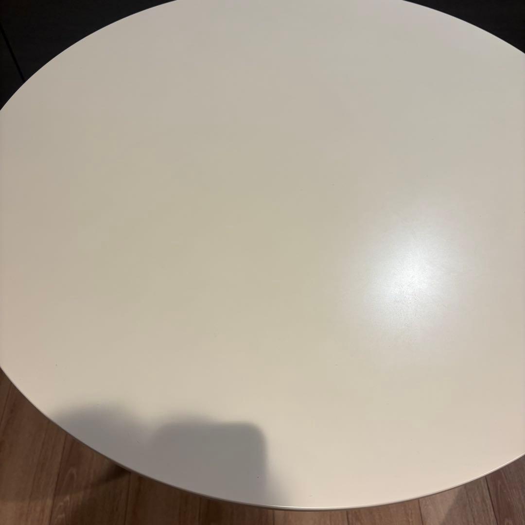 丸テーブル　カフェテーブル　ホワイト　直径80cm