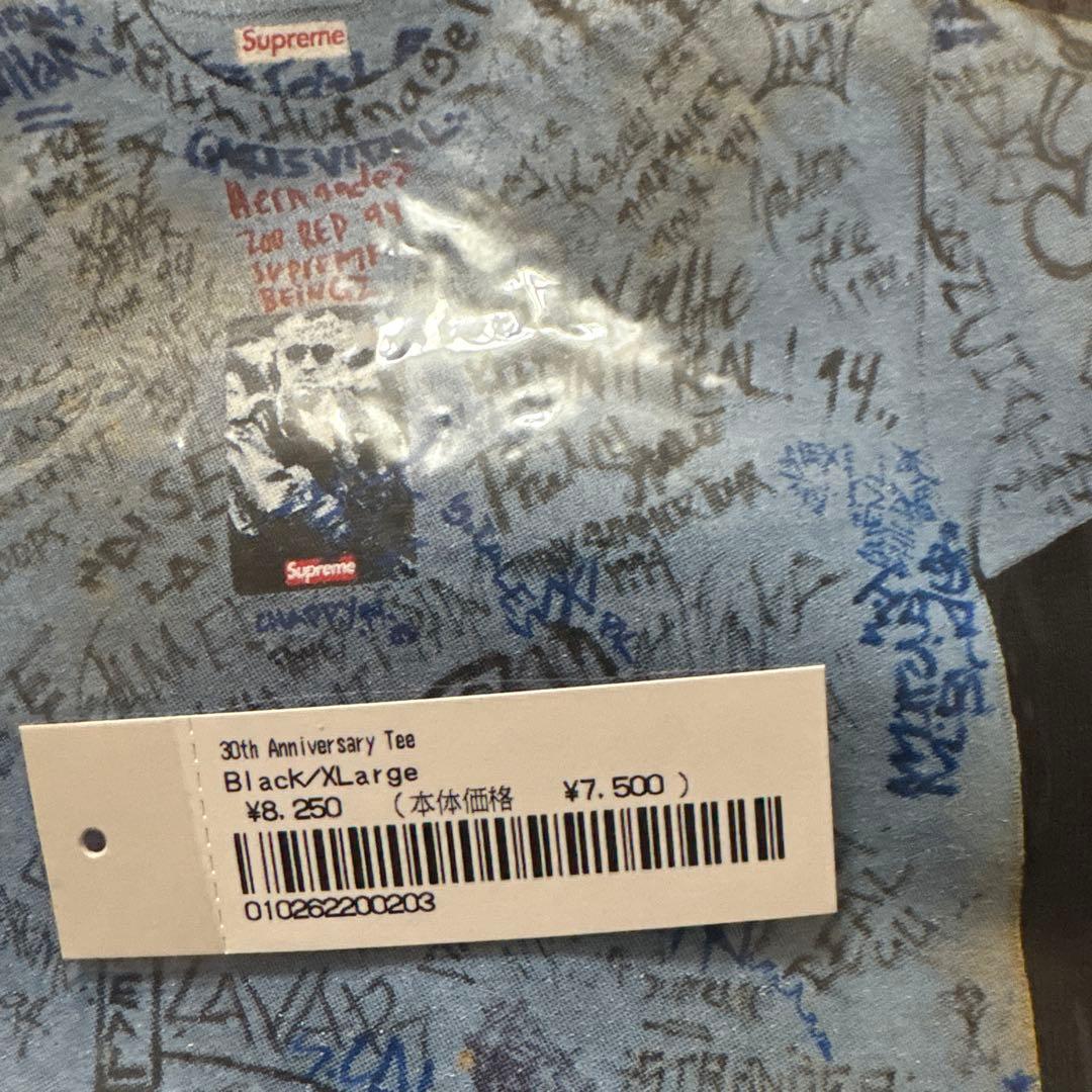 Supreme 30th Anniversary Tee XL ブラック
