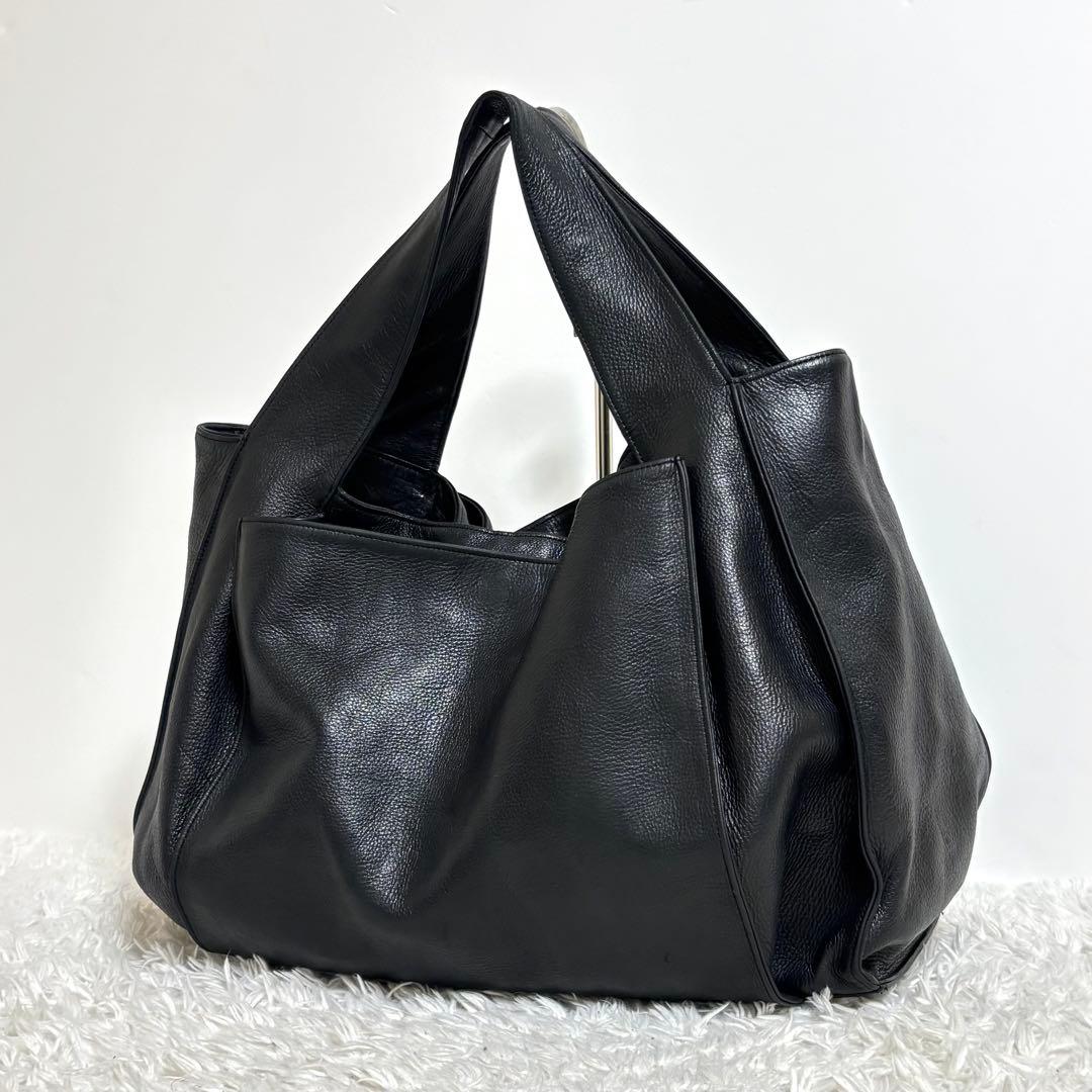 【美品】 michiamo ミキアモ キップソフト トートバッグ レザー