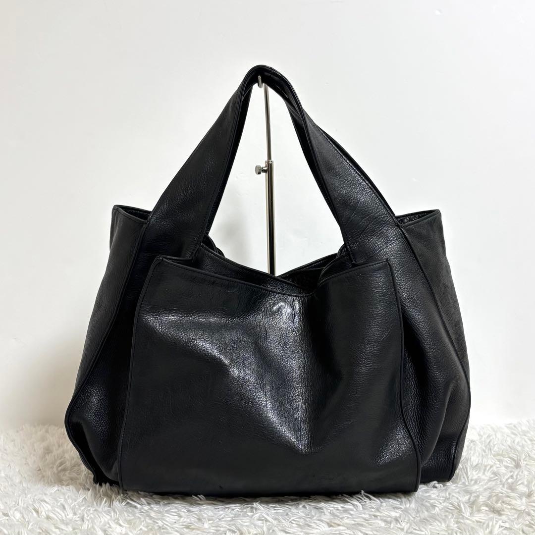 【美品】 michiamo ミキアモ キップソフト トートバッグ レザー