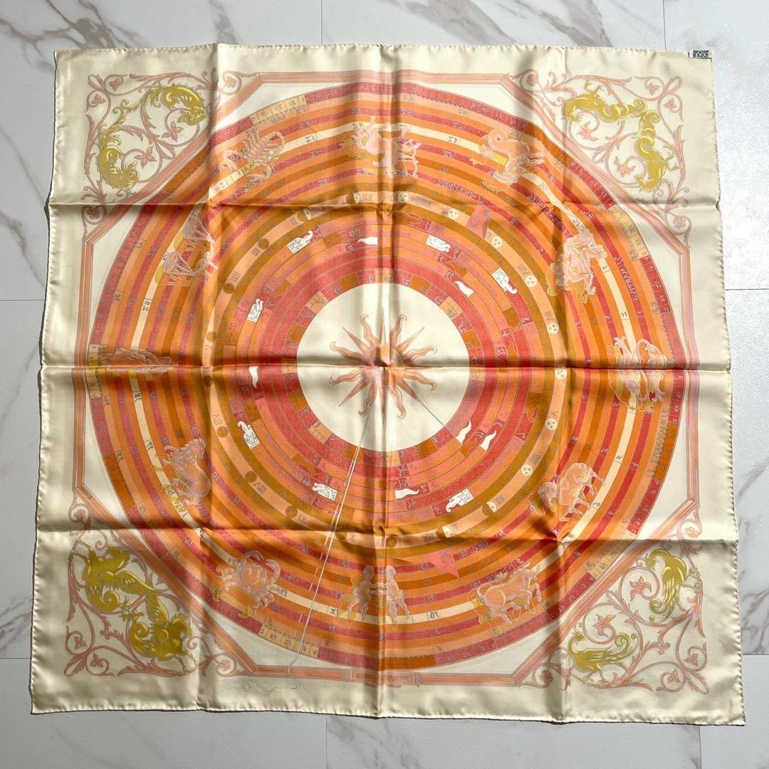 いんくりさん専用　エルメス HERMES カレ 90 占星術 太陽 スカーフ シ